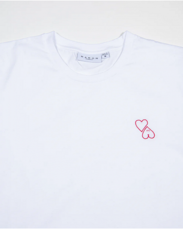 T-SHIRT - LOVER - Blanc