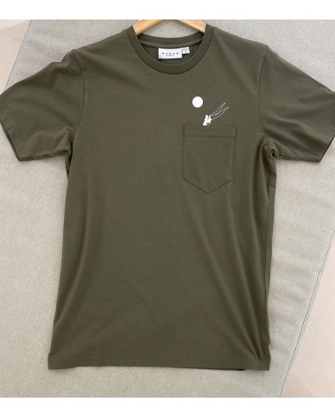 T-SHIRT - POCKET VIN - Vert