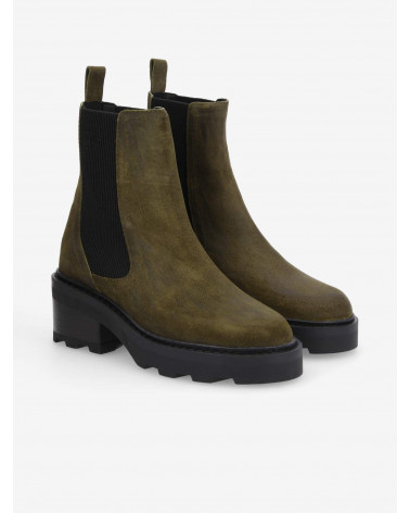 MIKE CHELSEA W OIL SUEDE OLIVE