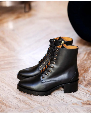 Bottines n°70 - Leather - Noir