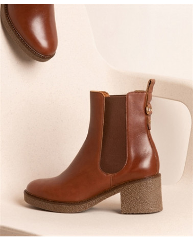 ALMA CUIR LISSE COGNAC