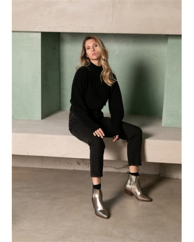 VICTOIRE CUIR METALLISÉ DORÉ