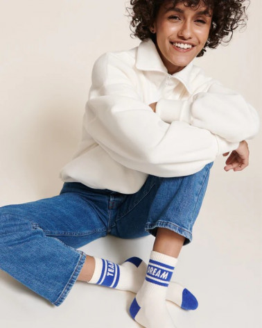 Les chaussettes "Dream team" - crème