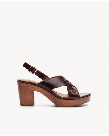 Sabots n°607 - Cuir - Ebène