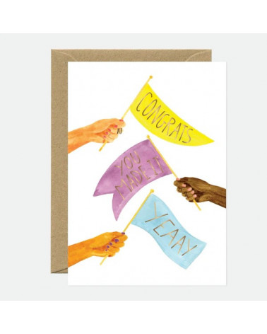 Carte - Congrats flags
