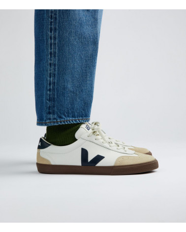VOLLEY O.T. LEATHER WHITE NAUTICO BARK - HOMME