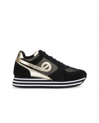 PARKO JOGGER W SUEDE/M.REFLET BLACK/BLACK-GOLD