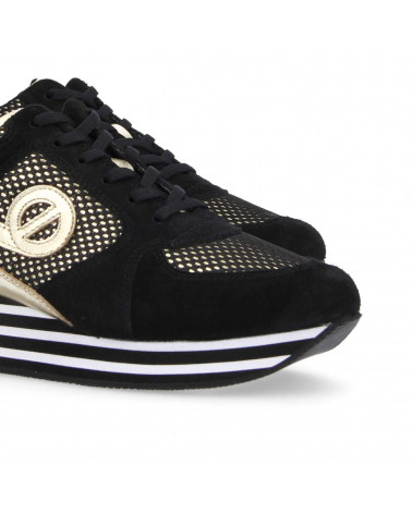PARKO JOGGER W SUEDE/M.REFLET BLACK/BLACK-GOLD