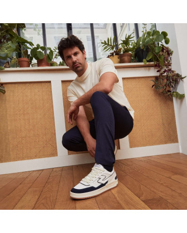 BROOKLYN COURT M NAPPA/SUEDE/NAP WHITE/NUTS/NAVY