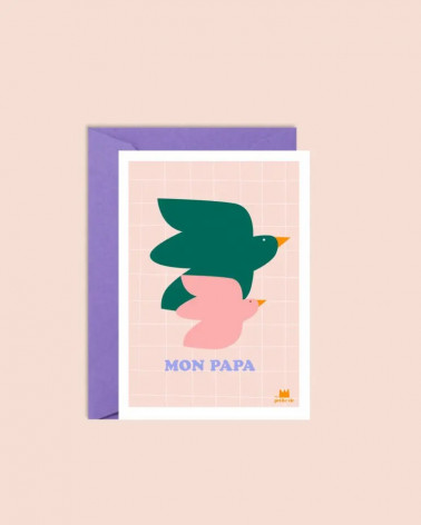 Carte fête des pères “Mon papa”