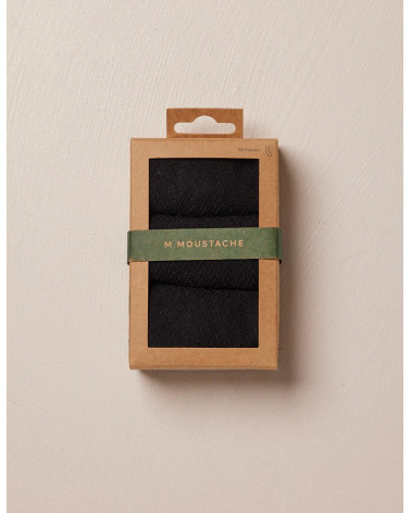 Pack de 3 chaussettes - Chevrons Gaufré Noir