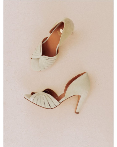 Paloma Amande Douce / Cuir de Chèvre Suédé