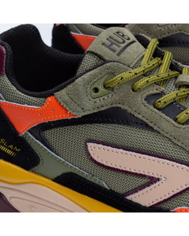 Slam-M S43 Moss Green/Oat Milk/Oat Milk-Black