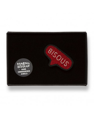Broche - Bisous Rouge