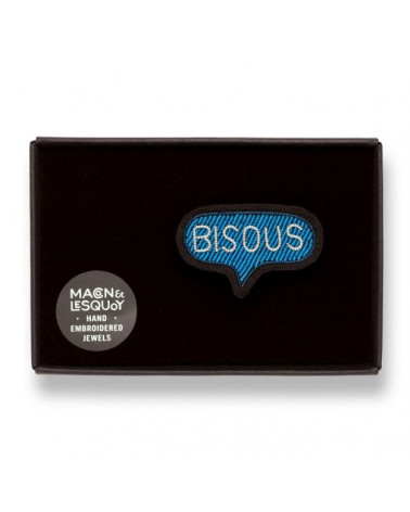 Broche - Bisous Bleu