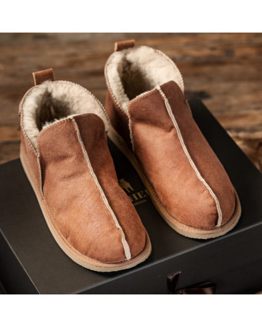 Anton slippers Antique cognac