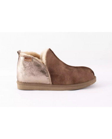 Annie slippers Antique cognac/gold