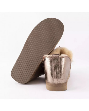 Annie slippers Antique cognac/gold