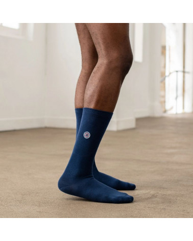 CHAUSSETTES - Les Lucas Unies Bleues