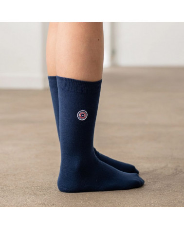 CHAUSSETTES - Les Lucas Unies Bleues