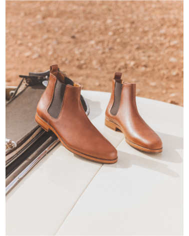 Pete (L'Horloger) Cognac / Cuir