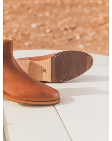 Pete (L'Horloger) Cognac / Cuir