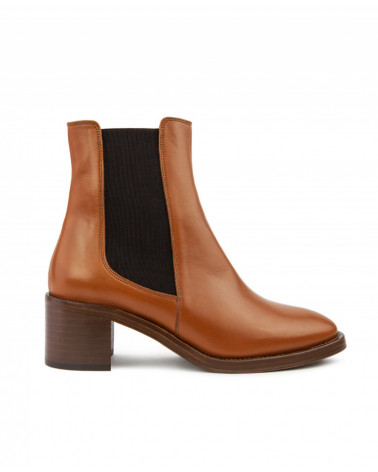 Bottine n°289 - Cuir - Cognac