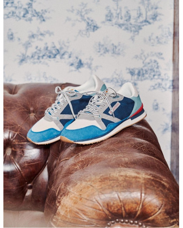 André - Suède bleu écru gris