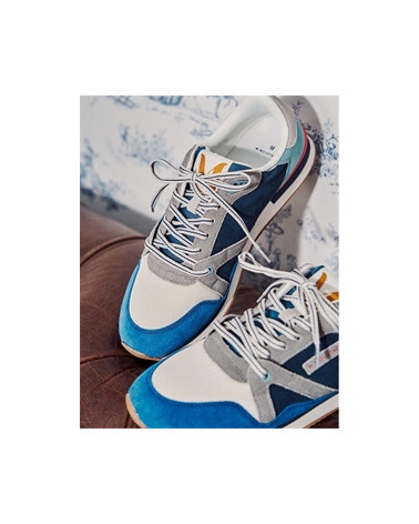 André - Suède bleu écru gris