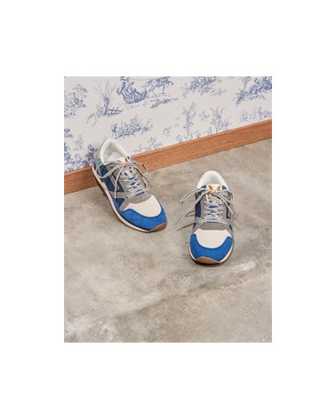 André - Suède bleu écru gris