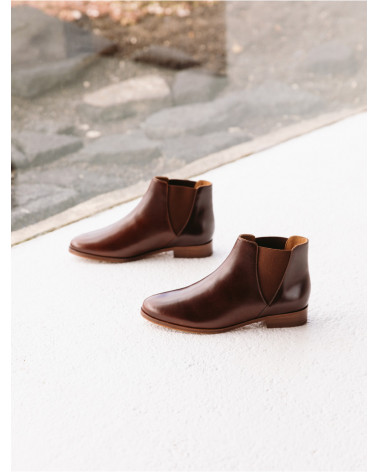 Chelsea Liqueur de Café / Cuir Pull-Up