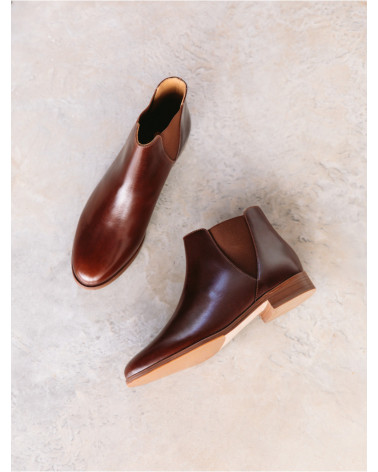 Chelsea Liqueur de Café / Cuir Pull-Up