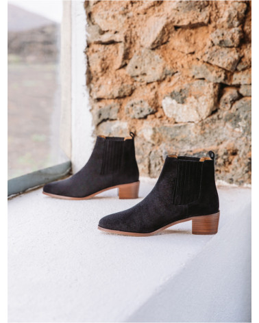 Thelma Noir / Cuir Suédé