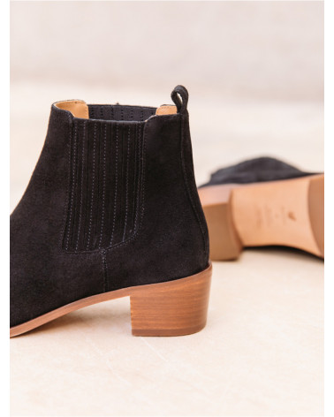 Thelma Noir / Cuir Suédé