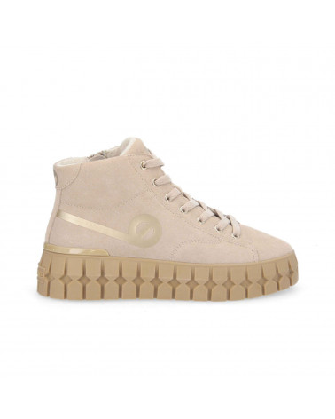 PLAY MID W SUEDE/PRINT NUDE/L.GOLD