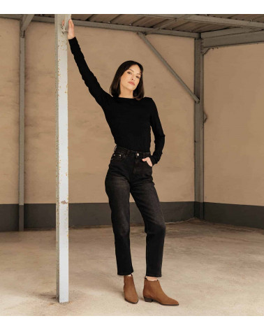 LINNE CUIR VELOURS CAMEL