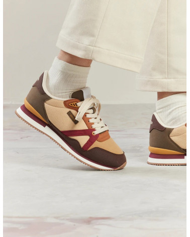 Andrée - Marron beige bordeaux