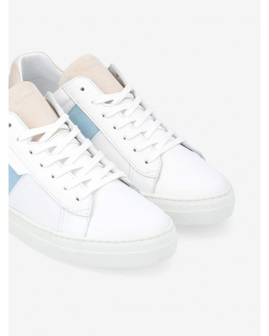 SPARK GANG M NAPPA/SUEDE/SDE WHITE/DOVE/CIEL