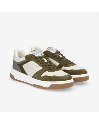 SMATCH SNEAKER M NAPPA/SDE/COUNT O.WHITE/ARMY/FOSSIL
