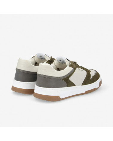 SMATCH SNEAKER M NAPPA/SDE/COUNT O.WHITE/ARMY/FOSSIL
