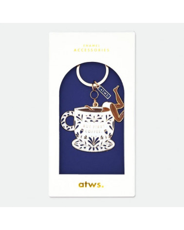 Porte clés - But first coffee