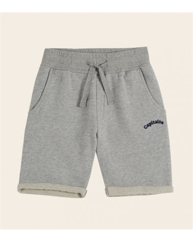 SHORT MOLLETON - GRIS CHINE