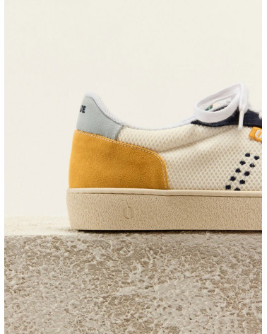 Arthur - Bleu ivoire moutarde