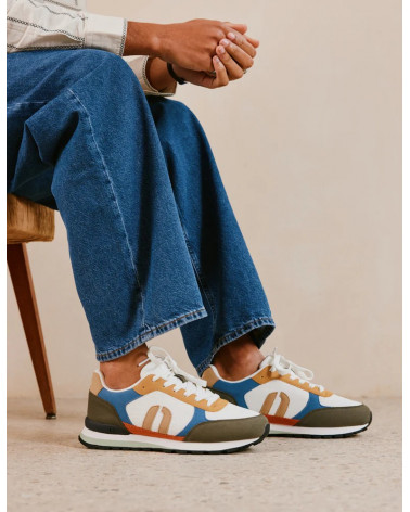 Adrien - Kaki blanc moutarde