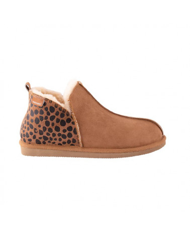 Annie slippers Leopard chestnut