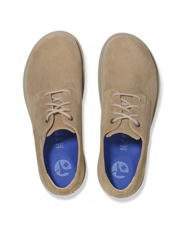 Highwood Lace Low Suede Leather Taupe