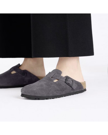 Boston - Suede Velvet Grey - Etroite