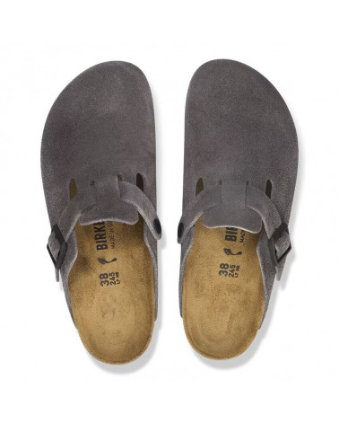 Boston - Suede Velvet Grey - Etroite