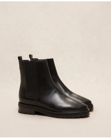 Bottines n°501 - Cuir - Noir