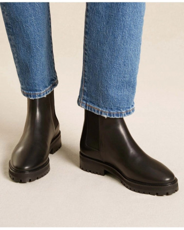 Bottines n°501 - Cuir - Noir